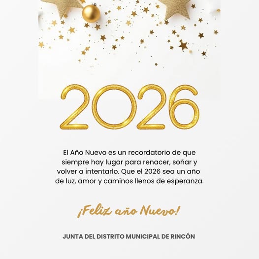 RECIBIMOS EL 2026 CON ESPERANZA, COMPROMISO Y BUENOS DESEOS